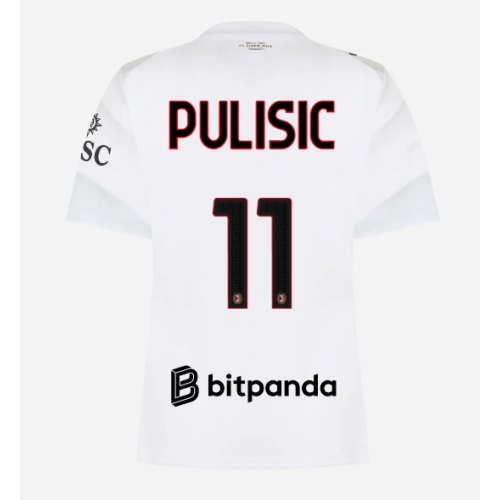 Billige Fotballdrakt AC Milan Christian Pulisic #11 Replika Bortedrakt Dame 2026-27 Kortermet Billige Fotballdrakt AC Milan Christian Pulisic #11 Replika Bortedrakt Dame 2026-27 Kortermet